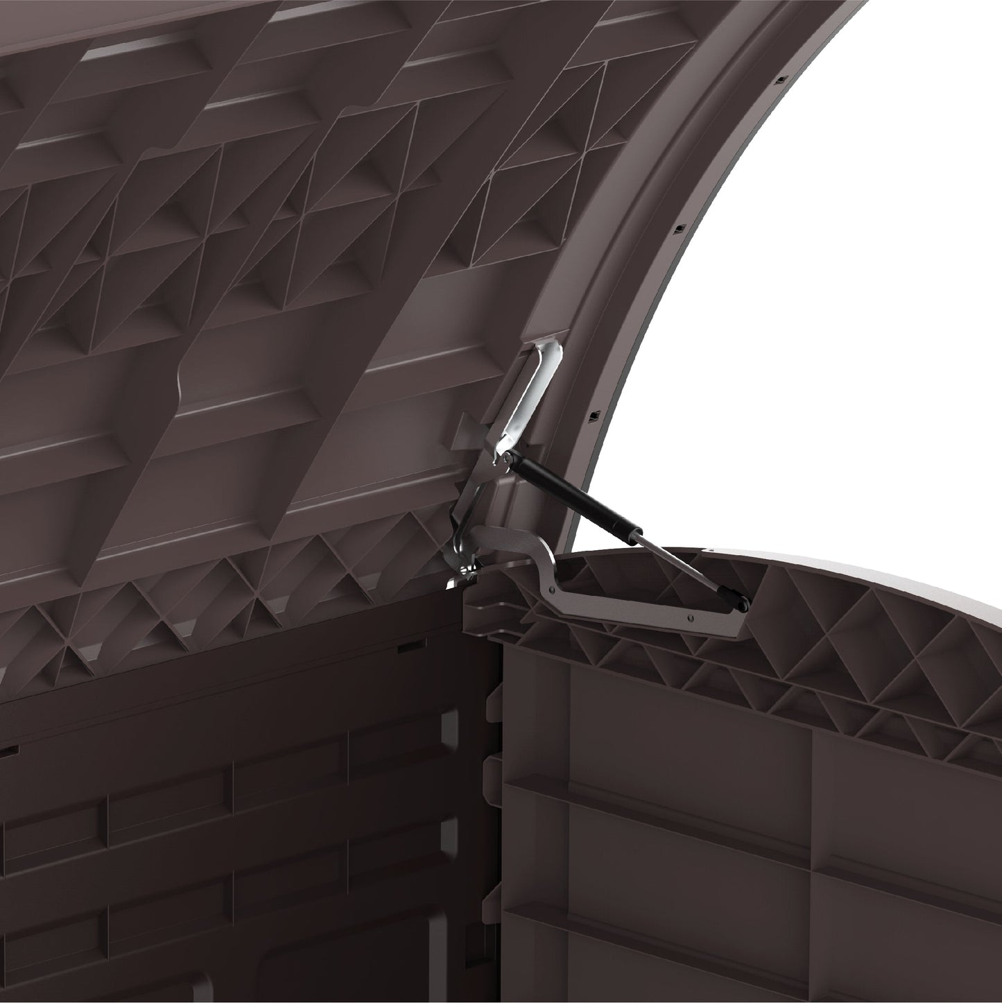 Cedargrain 1200L Small Storage Shed with Arc Lid - Cosmoplast Bahrain