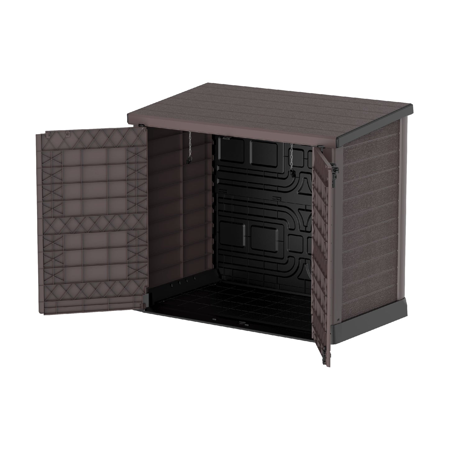 Cedargrain 1200L Small Storage Shed with Flat Lid - Cosmoplast Bahrain