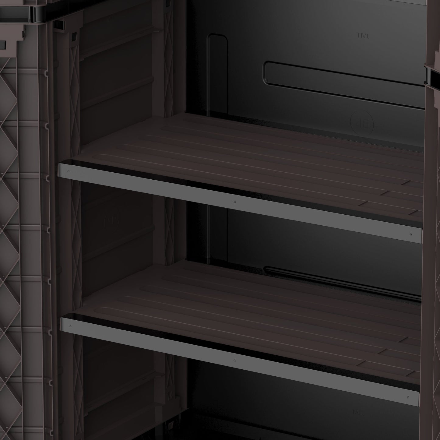 Cedargrain Vertical Storage Tall Cabinet - Cosmoplast Bahrain