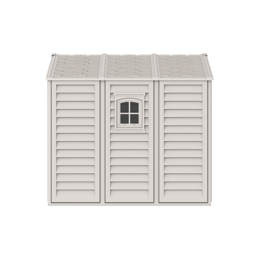 WoodBridge 10.5x8ft (324.8x247x233.2 cm) Resin Garden Storage Shed - Cosmoplast Bahrain