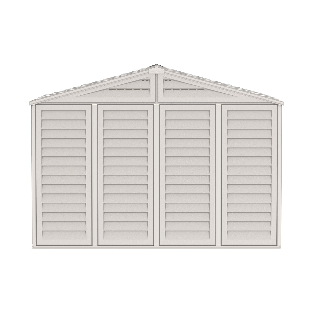 WoodBridge 10.5x8ft (324.8x247x233.2 cm) Resin Garden Storage Shed - Cosmoplast Bahrain