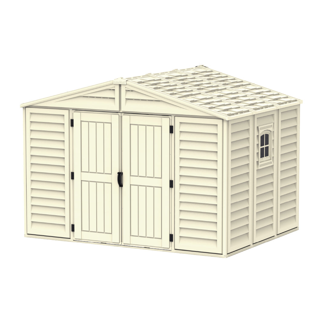 WoodBridge 10.5x8ft (324.8x247x233.2 cm) Resin Garden Storage Shed - Cosmoplast Bahrain