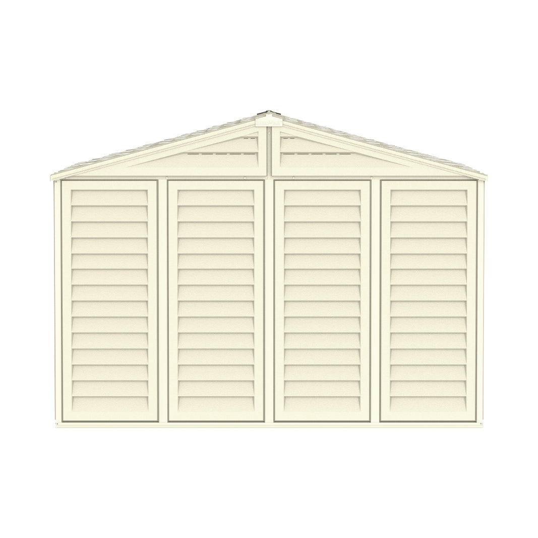 WoodBridge 10.5x8ft (324.8x247x233.2 cm) Resin Garden Storage Shed - Cosmoplast Bahrain