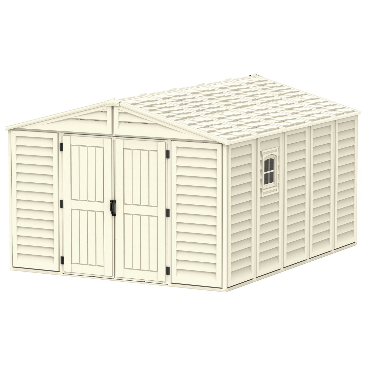 WoodBridge 10.5x13ft (324.8x405xH 233.2 cm) Resin Garden Storage Shed - Cosmoplast Bahrain