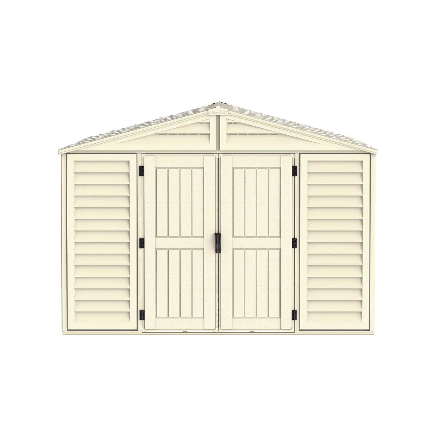 WoodBridge 10.5x13ft (324.8x405xH 233.2 cm) Resin Garden Storage Shed - Cosmoplast Bahrain