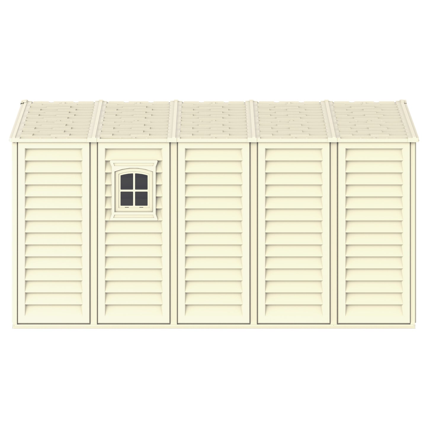 WoodBridge 10.5x13ft (324.8x405xH 233.2 cm) Resin Garden Storage Shed - Cosmoplast Bahrain