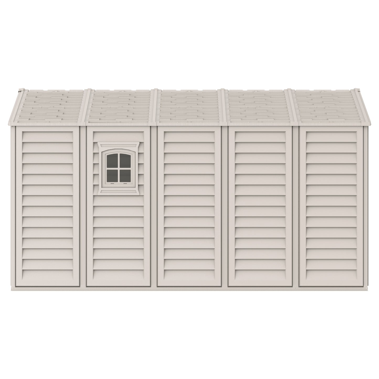 WoodBridge 10.5x13ft (324.8x405xH 233.2 cm) Resin Garden Storage Shed - Cosmoplast Bahrain