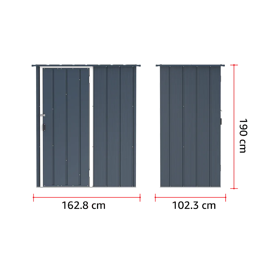 ECO 5x3ft Metal Storage Shed