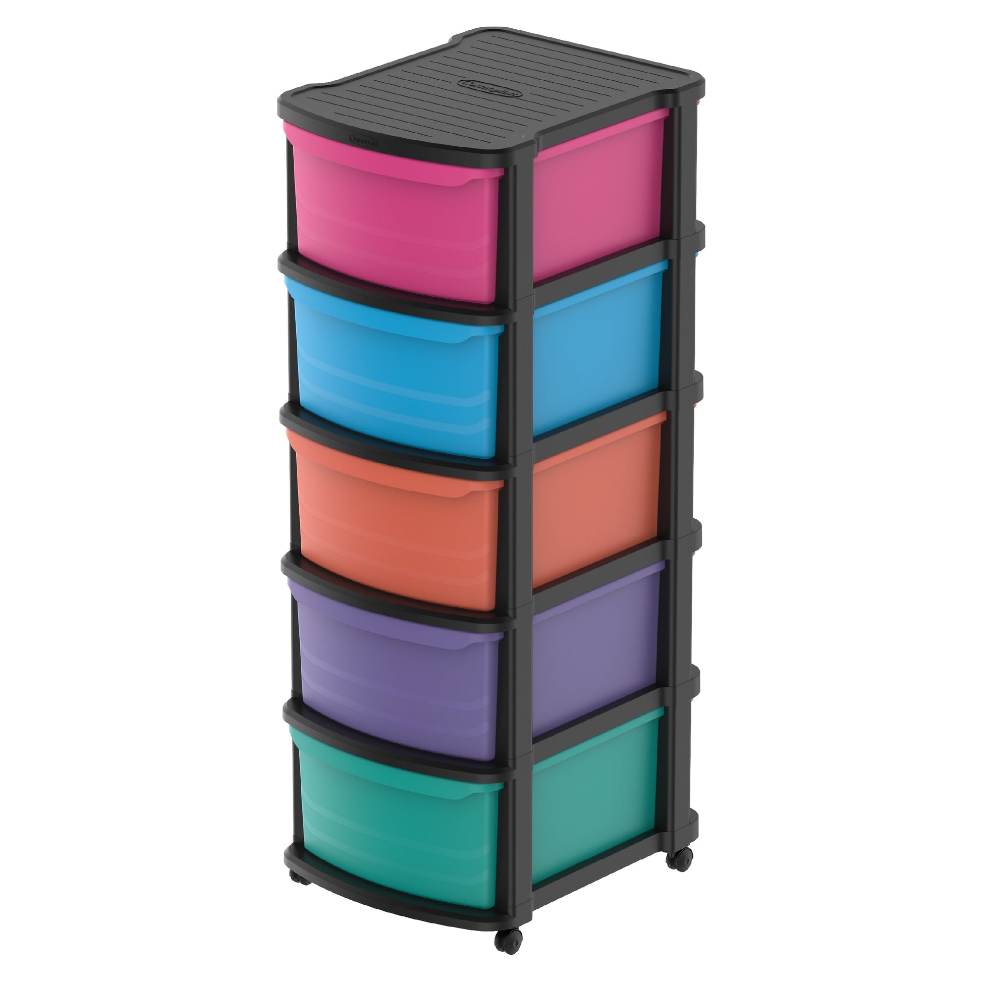 5 Tiers Multipurpose Storage Cabinet with Wheels