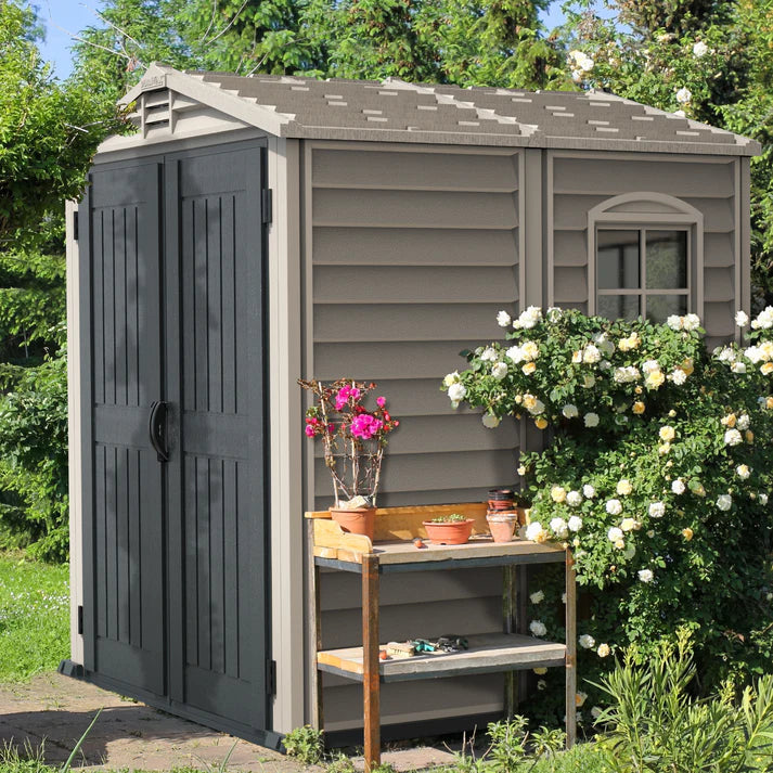 StoreMate PLUS 6x6ft (191x191x 213 cm) Garden Storage Shed – Cosmoplast ...