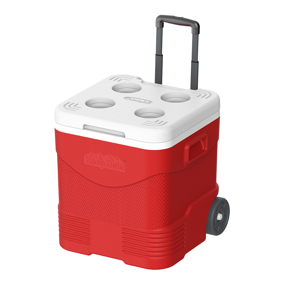 45L KeepCold Trolley Icebox with Wheels - Cosmoplast Bahrain