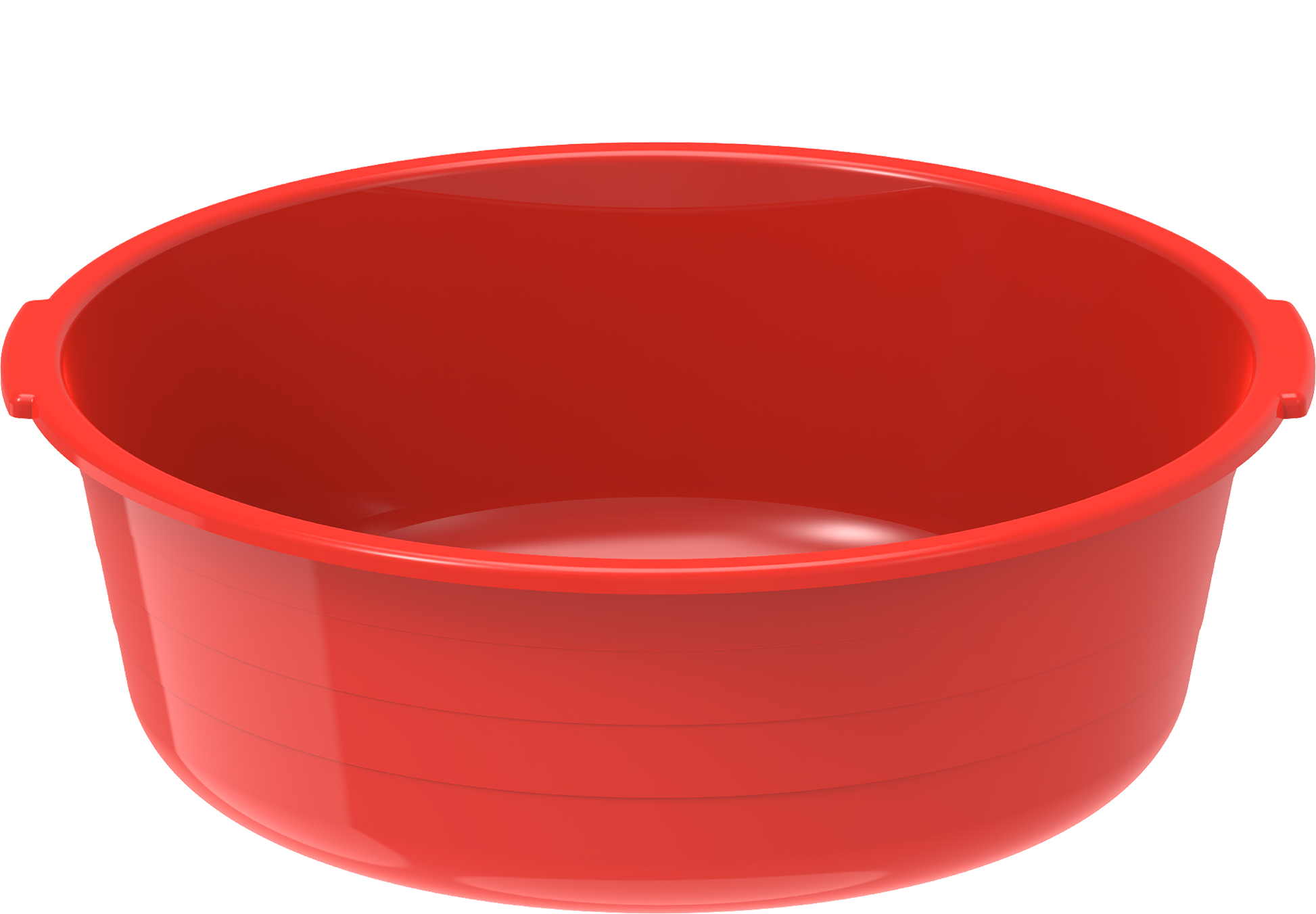 Plastic Round Basin Tub 32L Red