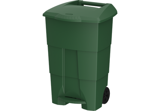 100L Step-on Waste Bin with Pedal & Wheels