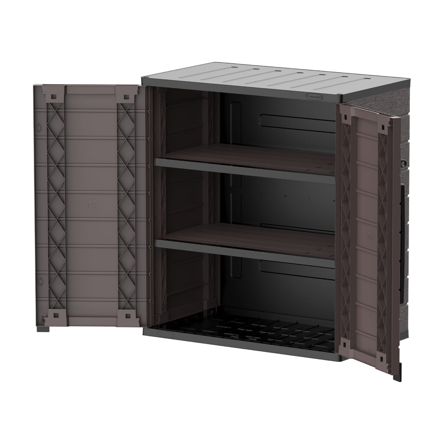Cedargrain Vertical Storage Short Cabinet - Cosmoplast Bahrain