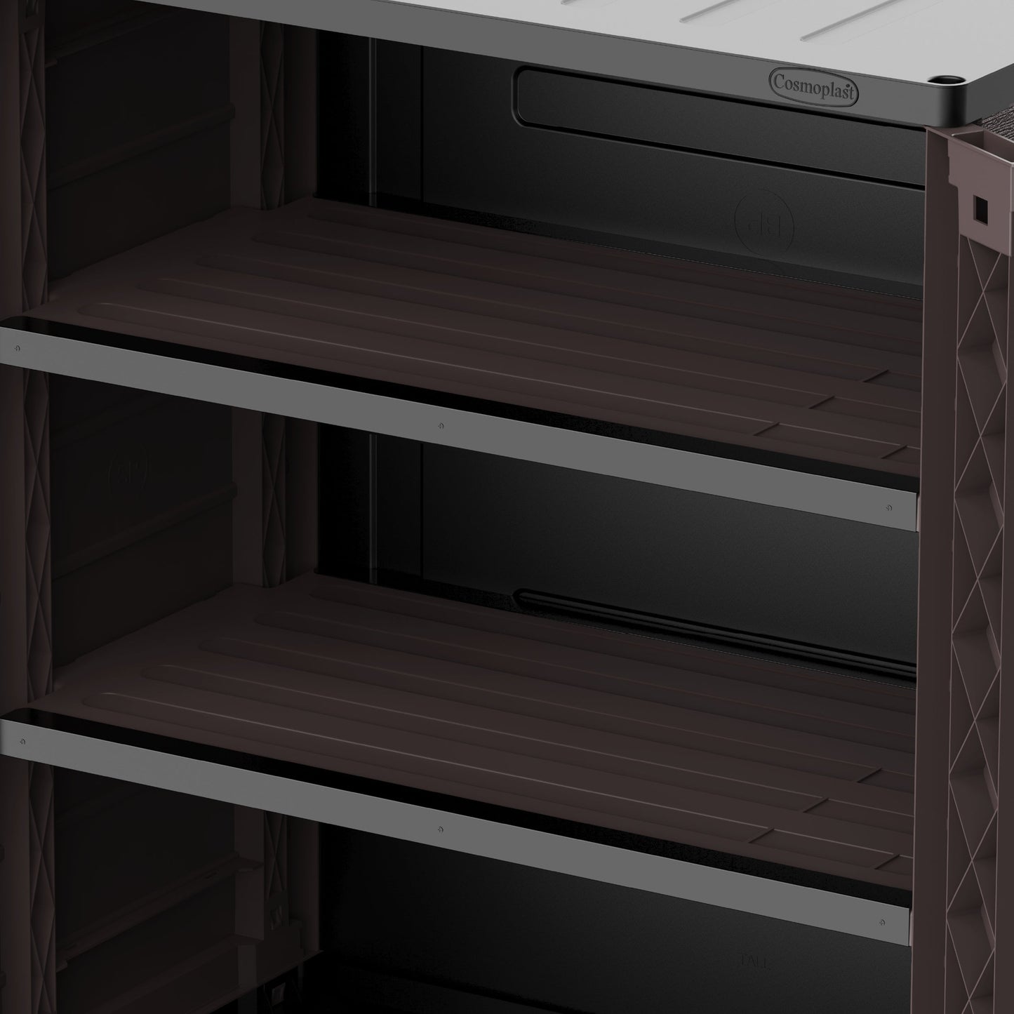 Cedargrain Vertical Storage Short Cabinet - Cosmoplast Bahrain