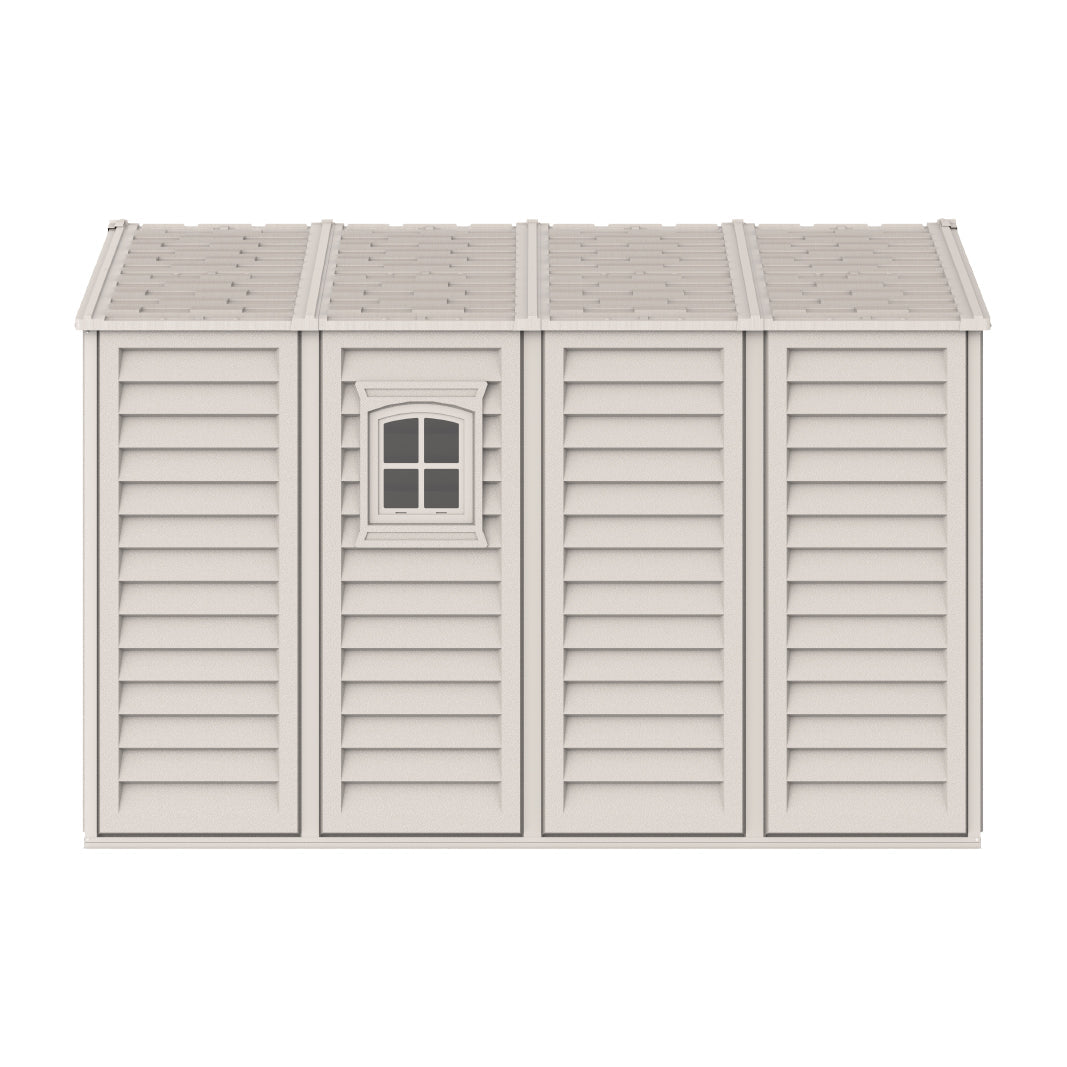WoodBridge 10.5x10.5ft (324.8x326x233.2 cm) Resin Garden Storage Shed